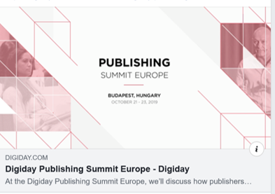Digiday’s European Publishing Summit, Budapest