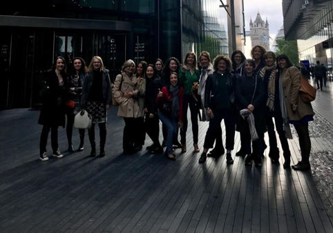 Kinga Incze in the European Women in Tech delegation in London